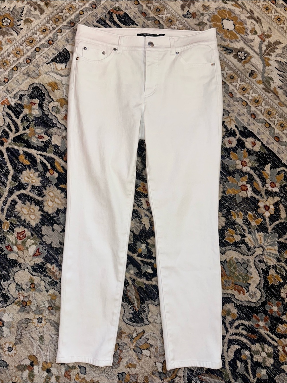 Ralph Lauren Women's White Skinny Jeans